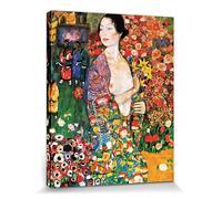 1art1 Gustav Klimt Poster Impression sur Toile La Danseuse, 1916 Affiche Murale XXL Encadrée | Tendue sur Cadre en Bois | Tableau 50x40 cm