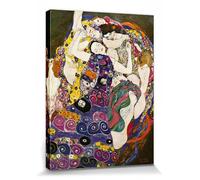 1art1 Gustav Klimt Poster Impression sur Toile La Vierge, 1912-1913 Affiche Murale XXL Encadrée | Tendue sur Cadre en Bois | Tableau 80x60 cm
