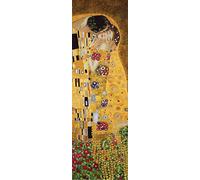 1art1 Gustav Klimt Sticker Mural Le Baiser II Poster Papier Peint Autocollant 240x75 cm