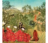 1art1 Henri Rousseau Poster Forêt Tropicale avec Singes, 1910 Affiche Reproduction 40x40 cm