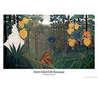 1art1 Henri Rousseau Poster Le Repas du Lion, 1907 Affiche Murale 91x61 cm