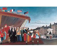 1art1 Henri Rousseau Poster Les Représentants des Pouvoirs Étrangers Saluent La République, 1907 Affiche Reproduction 120x80 cm