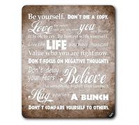 1art1 Inspiration Be Yourself, Live The Life You Have Imagined Tapis De Souris 23x19 cm