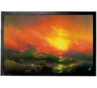 1art1 Ivan Aivazovsky La Neuvième Vague, 1850 Paillasson Essuie-Pieds 60x40 cm