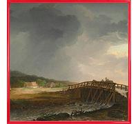 1art1 Johan Christian Dahl Affiche Reproduction et Cadre (Plastique) - Pont À Travers Tryggevælde Å, 1815 (40 x 40cm)