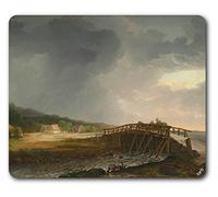 1art1 Johan Christian Dahl Pont À Travers Tryggevælde Å, 1815 Tapis De Souris 23x19 cm