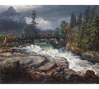 1art1 Johan Christian Dahl Poster Maridalen, 1852 Affiche Reproduction 50x40 cm
