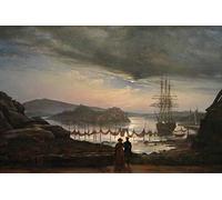 1art1 Johan Christian Dahl Poster Regard De Vaekero Près De Christiana, 1827 Affiche Reproduction 180x120 cm