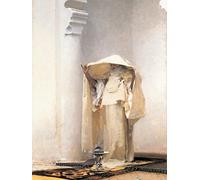 1art1 John Singer Sargent Poster Impression sur Toile Fumée D'Ambre Gris, 1880 Affiche Murale XXL Encadrée | Tendue sur Cadre en Bois | Tableau 80x60 cm