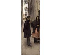 1art1 John Singer Sargent Poster Rue À Venise, 1882 Affiche Reproduction 91x30 cm
