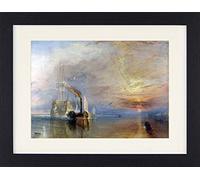 1art1 Joseph William Turner Poster Le Téméraire De Combat, 1839 Affiche Encadrée avec Passe-Partout Élégant | Images Murales | dans Un Cadre Photo 40x30 cm