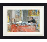 1art1 Joseph William Turner Poster Turner dans Son Atelier, 1835-1837 Affiche Encadrée avec Passe-Partout Élégant | Images Murales | dans Un Cadre Photo 40x30 cm
