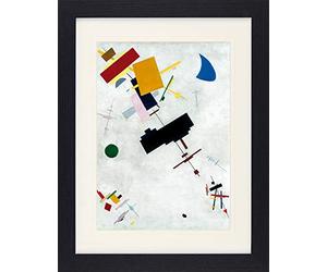 1art1 Kasimir Malevitch Poster Suprématisme, 1915 Affiche Encadrée avec Passe-Partout Élégant | Images Murales | dans Un Cadre Photo 40x30 cm