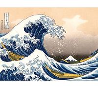 1art1 Katsushika Hokusai La Grande Vague De Kanagawa, 2 Parties Poster Papier Peint 240x180 cm