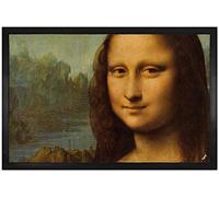 1art1 Leonardo Da Vinci La Joconde, Mona Lisa, 1503-1506 Paillasson Essuie-Pieds 60x40 cm
