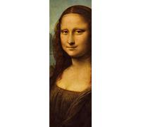 1art1 Leonardo Da Vinci Poster Impression sur Toile La Joconde, Mona Lisa, 1503-1506 Affiche Murale XXL Encadrée | Tendue sur Cadre en Bois | Tableau 90x30 cm