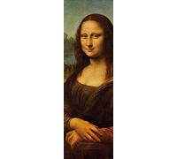 1art1 Leonardo Da Vinci Sticker Mural La Joconde, Mona Lisa, 1503-1506, 1 Partie Poster Papier Peint Autocollant 240x75 cm