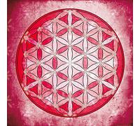 1art1 Mandalas Poster La Fleur De Vie, L'Élement Air Affiche Reproduction 100x100 cm