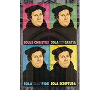 1art1 Martin Luther Poster Solus Christus, Sola Gratia, Sola Fide, Sola Scriptura Affiche Murale 91x61 cm