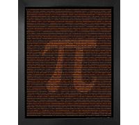 1art1 Mathématiques Affiche Reproduction et Cadre (MDF) - Pi, Irrationnel, Transcendant Et Parfait (50 x 40cm)