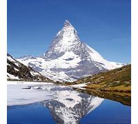 1art1 Montagnes Poster Mont Cervin Et Lac du Riffel Affiche Reproduction 40x40 cm