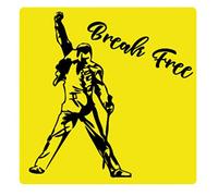 1art1 Musique Break Free Poster-Sticker Autocollant 9x9 cm