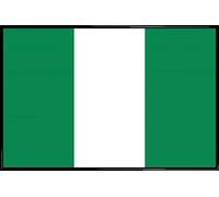1art1 Nigéria Affiche Murale et Cadre (Plastique) - Drapeaux du Monde (91 x 61cm)