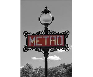 1art1 Paris Sticker Mural Candélabre Val D‘Osne, Art Nouveau Station Métro Iéna Poster Papier Peint Autocollant 180x120 cm