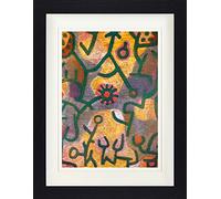 1art1 Paul Klee Poster Flore Rocheuse, 1940 Affiche Encadrée avec Passe-Partout Élégant | Images Murales | dans Un Cadre Photo 40x30 cm