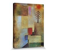 1art1 Paul Klee Poster Impression sur Toile Petit Cadre De Pin, 1922 Affiche Murale XXL Encadrée | Tendue sur Cadre en Bois | Tableau 40x30 cm