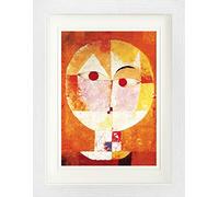 1art1 Paul Klee Poster Senecio, 1922 Affiche Encadrée avec Passe-Partout Élégant | Images Murales | dans Un Cadre Photo 40x30 cm