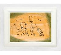 1art1 Paul Klee Poster Trio Abstrait, 1923 Affiche Encadrée avec Passe-Partout Élégant | Images Murales | dans Un Cadre Photo 40x30 cm