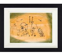 1art1 Paul Klee Poster Trio Abstrait, 1923 Affiche Encadrée avec Passe-Partout Élégant | Images Murales | dans Un Cadre Photo 40x30 cm