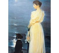1art1 Peter Severen Kroyer Poster Soirée D'Été À Skagen, 1892 Affiche Reproduction 50x40 cm