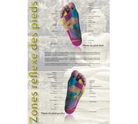 1art1 Réflexologie Poster Zones De Réflexe des Pieds Affiche Murale 91x61 cm