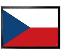 1art1 République Tchèque Drapeau Paillasson Essuie-Pieds 70x50 cm