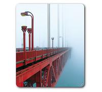 1art1 San Francisco Le Pont De Golden Gate dans La Brume Tapis De Souris 23x19 cm