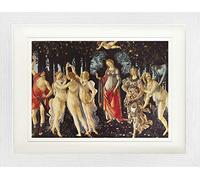1art1 Sandro Botticelli Poster Le Printemps, vers 1482-1487 Affiche Encadrée avec Passe-Partout Élégant | Images Murales | dans Un Cadre Photo 40x30 cm