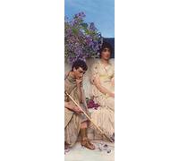 1art1 Sir Lawrence Alma-Tadema Sticker Mural Un Silence Éloquent, 1890, 1 Partie Poster Papier Peint Autocollant 240x75 cm