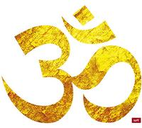 1art1 Spiritualité Symbole Om, Son Original Et Énergie Divine Sticker Adhésif Mural Autocollant 60x50 cm