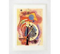 1art1 Vassily Kandinsky Poster Hommage À Grohmann, 1926 Affiche Encadrée avec Passe-Partout Élégant | Images Murales | dans Un Cadre Photo 40x30 cm
