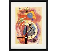 1art1 Vassily Kandinsky Poster Hommage À Grohmann, 1926 Affiche Encadrée avec Passe-Partout Élégant | Images Murales | dans Un Cadre Photo 80x60 cm
