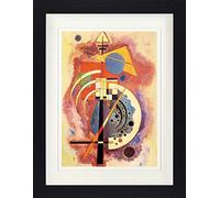 1art1 Vassily Kandinsky Poster Hommage À Grohmann, 1926 Affiche Encadrée avec Passe-Partout Élégant | Images Murales | dans Un Cadre Photo 40x30 cm