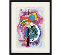 1art1 Vassily Kandinsky Poster Hommage À Grohmann, 1926 Affiche Encadrée avec Passe-Partout Élégant | Images Murales | dans Un Cadre Photo 80x60 cm