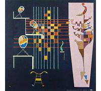 1art1 Vassily Kandinsky Poster Les Trois Ovales, 1942 Affiche Reproduction 40x40 cm