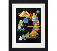 1art1 Vassily Kandinsky Poster Pointes en Arc, 1927 Affiche Encadrée avec Passe-Partout Élégant | Images Murales | dans Un Cadre Photo 40x30 cm