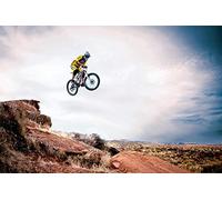 1art1 Vélo Tout Terrain Poster Take Me Higher Affiche Murale 91x61 cm