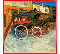 1art1 Vincent Van Gogh Affiche Reproduction et Cadre (Plastique) - La Diligence De Tarascon, 1888 (40 x 40cm)