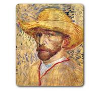 1art1 Vincent Van Gogh Autoportrait Au Chapeau De Paille, 1887 Tapis De Souris 23x19 cm