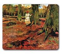 1art1 Vincent Van Gogh Jeune Fille en Blanc dans La Forêt, 1882, Détail Tapis De Souris 23x19 cm